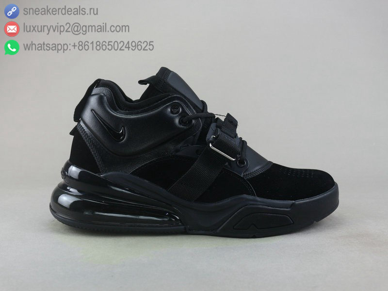 NIKE AIR FORCE 270 BLACK LEATHER MEN RUNNING SHOES